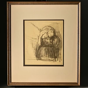 KATHE KOLLWITZ Original Vintage Farewell Death Mother & Child Etching Lithograph - Picture 1 of 16