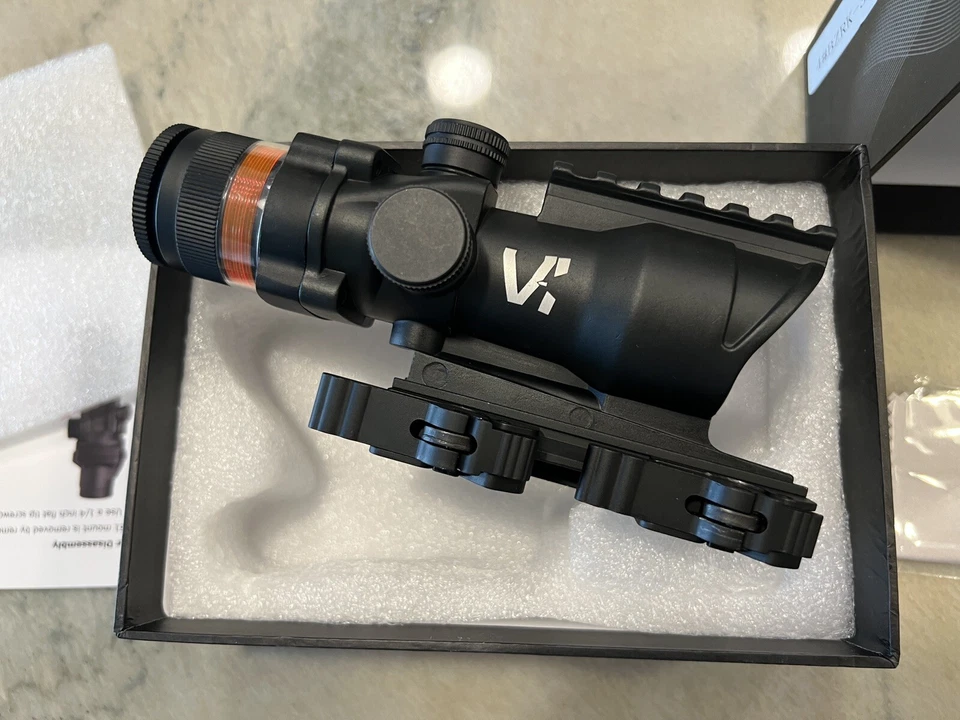 VIGILANCE INNOVATIONS V INNOVATIONS 4x32 Fiber Optic Rifle Scope QD Optic Red BDC Reticle Sight