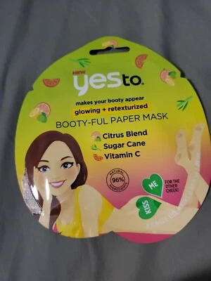 Pacote completo de 2 máscaras de papel Yes To Booty pacote brilhante e retexturizado com 2 - Imagem 1 de 2