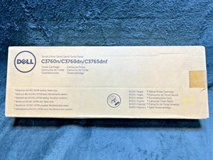 Genuine Dell C3760N C3760DN Yellow Toner Cartridge MD8G4 - Picture 1 of 6