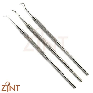 Dental Set Of Explorer No. 2 Probe 3 & 16 Plaque Remover Tooth Scraper Tools New - Picture 1 of 4