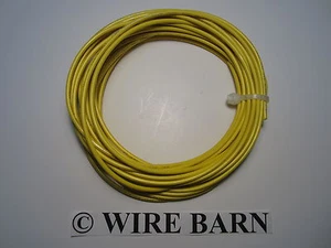 MTW 14 AWG GAUGE YELLOW STRANDED COPPER WIRE 25 FEET MACHINE TOOL WIRE- USA MADE - Picture 1 of 1