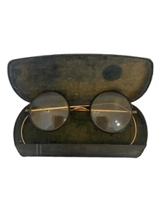 Antique Vintage Eye Glasses with Case - Picture 1 of 10