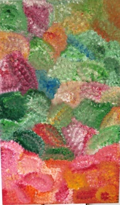 Jeannie Pitjara Petyarre Yam Dreaming pintura aborigen australiana firmada rara Foto 1 de 4