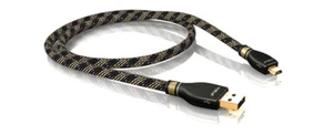 Viablue KR-2 Silver USB-Cable 2.0 A/Mini-B 3m OFC 21065 Silber 3xAbschirmung - Bild 1 von 3