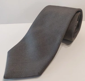 Corbata ATKINSONS POPELINA, Negro Verde Dorado Borgoña, Seda/Lana Irlanda Usada en Excelente Condición - Imagen 1 de 4