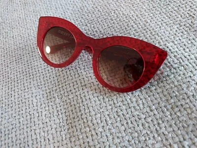 Óculos de sol Thierry Lasry olho de gato modelo MELANCOLY 462 lente vermelha transparente 47-28 - Imagem 1 de 4