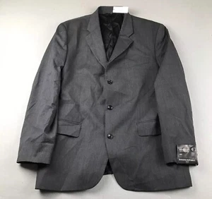 Banana Republic Blazer Mens 46 Regular Gray Modern Fit Button Up Jacket NWT - Picture 1 of 11