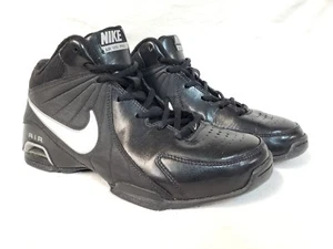 Nike Air Visi Pro 2 Größe 7 Schwarz Leder Wildleder Basketballschuhe 407843 - Bild 1 von 8