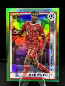 2023 Topps Merlin Chrome UCC #58 Mathys Tel Green Refractor/99 - Bild 1 von 2