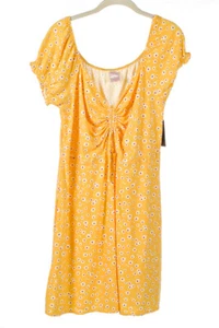 NWT No Boundaries Yellow Floral Dress Juniors Size XXL (19) - Picture 1 of 2