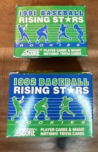 1991 & 1992 Score - Baseball Rising Stars Cards - Picture 1 of 1