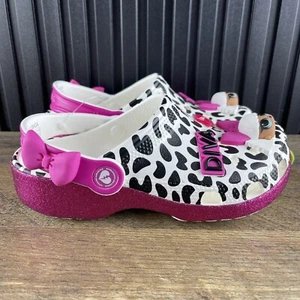 Crocs Size j2 Black White Hot Pink LOL Surprise Diva Classic Clog209465-100 - Picture 1 of 10