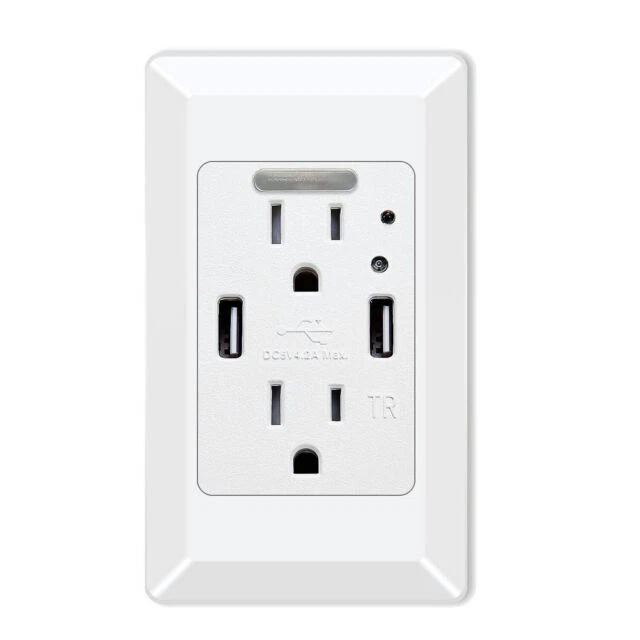 Greencycle HO-U205 Charger Outlet Cover - White