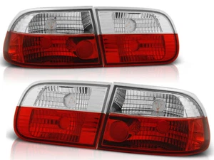 Rear lights for Honda Civic 3D HB 1991 1992 1993 1994 1995 VR-1851 Red White - Picture 1 of 1