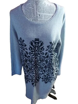 Vestido suéter gris Studio One New York 1X Foto 1 de 3