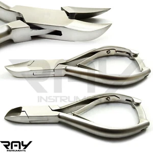 Toe Ingrown Nail Clipper Nipper Cutter Curved Point Podiatry Manicure X2 - Picture 1 of 4