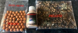 Tutti Frutti Boilies + Pellets and a Manilla Liquid . Overnight Package. - Picture 1 of 12