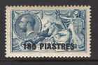 M23497 British Levant 1921 SG50 KGV: 180 pi on 10/ dull grey blue LMM Cat £55