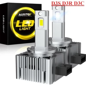 D3S D3R LED Headlight Bulbs 120W 6000K Super White HID Xenon Conversion Kit 2-9X - Picture 1 of 23