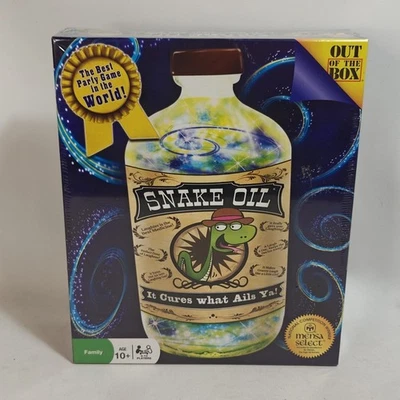 Aceite de serpiente cura lo que ails ya juego de mesa fiesta juego familiar "Mensa Select" nuevo Foto 1 de 4