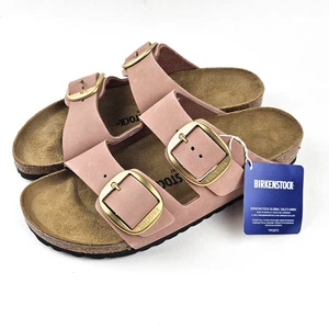 Birkenstock Arizona Big Buckle Old Rose Nubukleder Sandalen SCHMAL EU 40 / US 9 - Bild 1 von 7