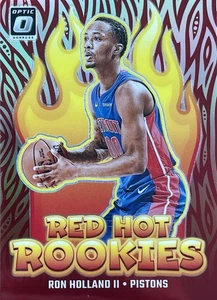 2024-25 Donruss Optic Holo Red Hot Rookie RON HOLLAND II Detroit Pistons - Bild 1 von 2