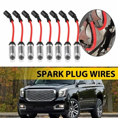 8PCS Spark Wire Plug Set For 2014-2018 Chevrolet Silverado 1500 GMC Sierra 1500 - Image 1 of 4