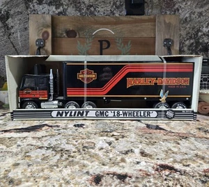 Vintage Nylint Harley Davidson GMC Tractor Trailer Steel Semi 911-Z NEW In Box - Picture 1 of 6