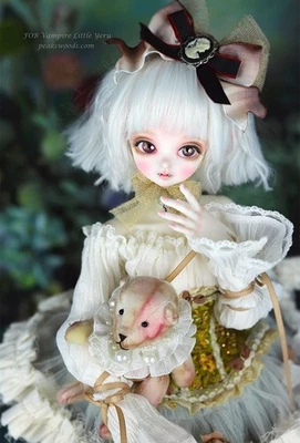 DOLK PEAKS WOODS FOB Vampire Little Yeru RARE Discontinued BJD Doll w/Wig Eye - Image 1 of 4