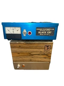 Vintage Wawasee Black Cat JB76 Linear Amplifier Blue Untested - Zdjęcie 1 z 8