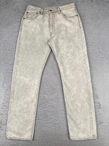 Levis Jeans Herren 32 grau Denim gerades Bein Premium 551 z Big E Acid Wash 32x30 - Bild 1 von 20