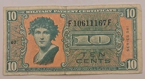 Ten Cents Military Payment Certificate Series 541 - Picture 1 of 8