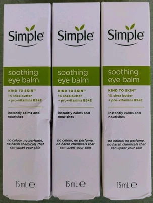 Simple Soothing Eye Balm 3-Pack 15ml 0.5oz Exp 04/2028 - Image 1 of 4