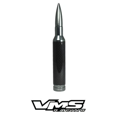 ANTENA BALA CALIBRE 50 VMS FIBRA DE CARBONO GUNMETAL PARA FORD MUSTANG 05-14 Foto 1 de 4