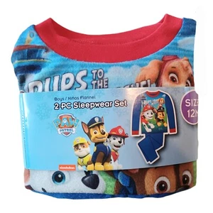 Paw Patrol Pajama Set-12M Boys-PUPS TO THE RESCUE-Long Sleeves & Pants-Fleece - Picture 1 of 2