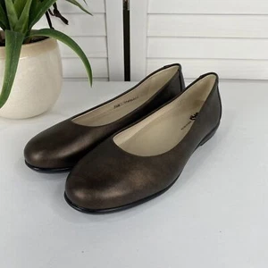 NWOB SAS Scenic Ballet Flat Bronze Metallic Slip On Comfort Shoe Women Size 9.5N - Picture 1 of 9