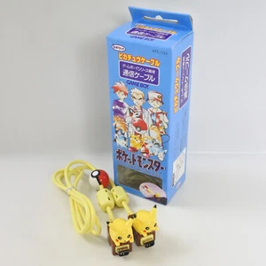 PIKACHU Tsushin Connector Link Cable Boxed KPC10J Gameboy Kemco Pokemon 1353 gb - Picture 1 of 14