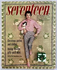 Seventeen Magazine December 1954 Vintage MCM Women's Fashions Advertising - Picture 1 of 11