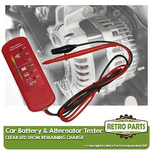 Car Battery & Alternator Tester for Fiat Brava. 12v DC Volt Plaid - Picture 1 of 1