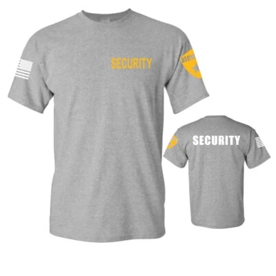 Camiseta de seguridad personal de eventos oficina 100 % algodón Foto 1 de 3