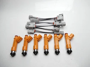 X6 LEXUS LX450 4.5L 1FZFE Fuel Injectors Denso Upgrade 12-Hole Spray! - Picture 1 of 6