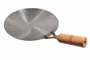 Tawa in ferro fatto a mano per cucinare Chapati pane Roti utensile da cucina 9 pollici - Foto 1 di 3