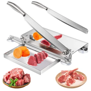 Stainless Steel Bone Cutter,Manual Meat Slicer,for Beef Rib Chicken fish meat cu - Picture 1 of 7