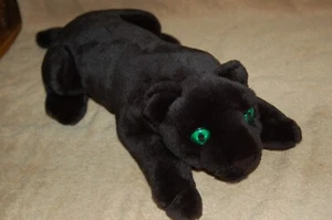 Vintage Stars in the Wild Black Panther Plüschtier Stofftier LEUCHTET & KLINGT - Bild 1 von 19