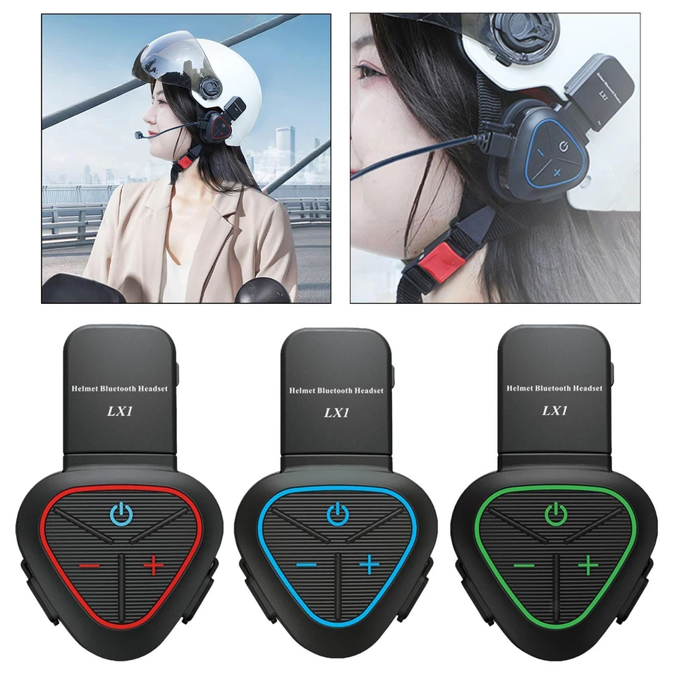 Motorrad Kappen Bluetooth Headset Gegensprechanlage Kommunikationssystem Kopfhörer - Bild 1 von 1