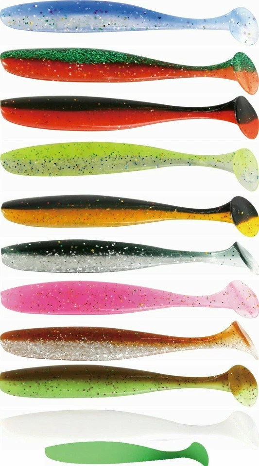 Colorado Shad | Gesalzen + Shrimp Geschmack | 5cm + 7,5cm + 10cm | 10 Farben - Bild 1 von 1