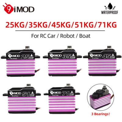 9IMOD Bürstenloser Servo 25-71KG Metallgetriebe für 1/5 1/8 1/10 RC Auto boot - Bild 1 von 4