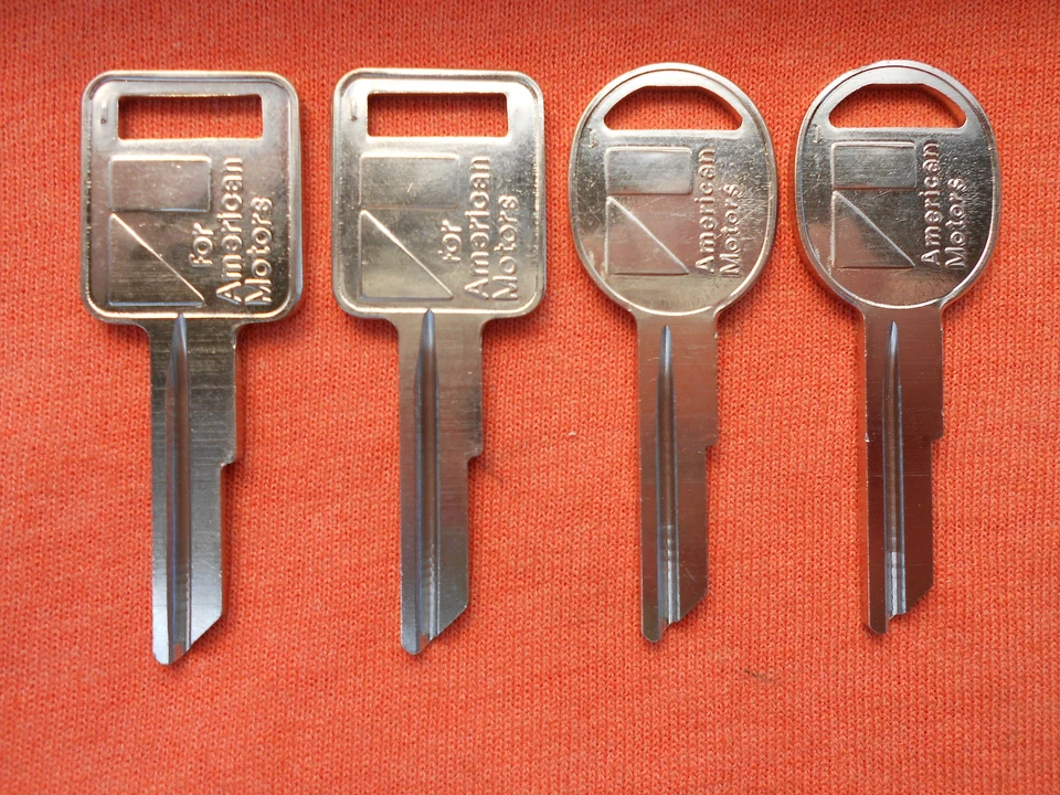 4 AMC AMERICAN MOTORS JEEP KEY BLANKS 1970 - 1984 - Image 1 of 1