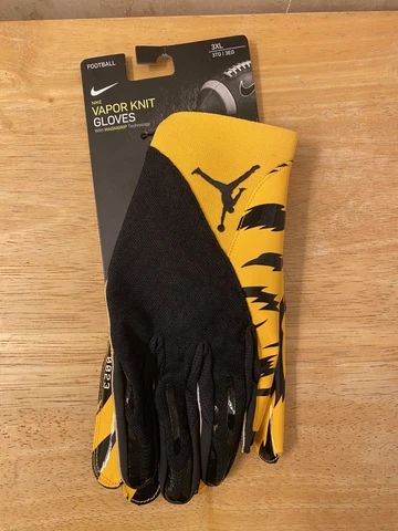 Adult 3XL Nike Jordan Vapor Knit Pittsburgh Steelers Football Gloves NFL Cover